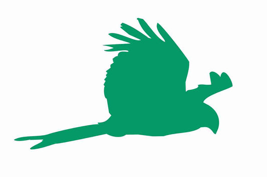 Bird protection sticker 10-50 cm LH-VOG-120-54, dark green color, made of weatherproof plastic