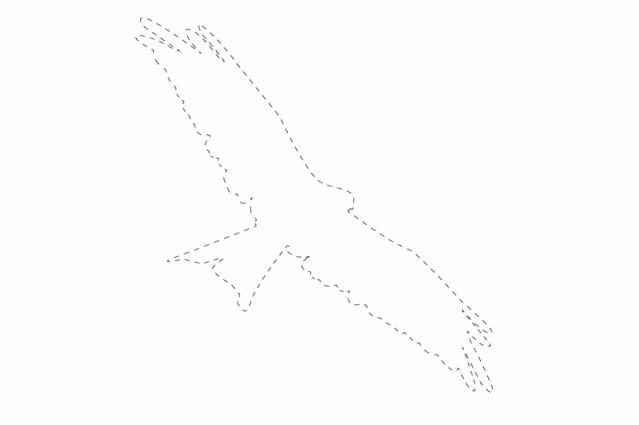 Bird protection sticker 60-100 cm LH-VOG-130-0, white color, made of weatherproof plastic