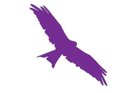 Bird protection sticker 10-50 cm LH-VOG-130-34, purple color, made of weatherproof plastic