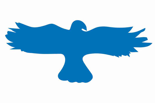 Bird protection sticker 10-50 cm LH-VOG-20-44, dark bluecolor, made of weatherproof plastic.