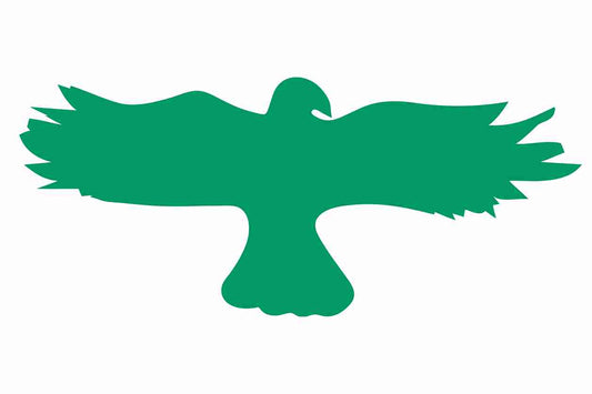 Bird protection sticker 10-50 cm LH-VOG-20-54, dark green color, made of weatherproof plastic.