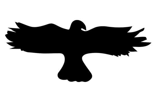 Bird protection sticker 10-50 cm LH-VOG-20-88, black color, made of weatherproof plastic.