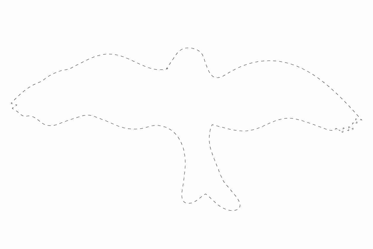 Bird protection sticker 60-100 cm LH-VOG-30-0, white color, made of weatherproof plastic.