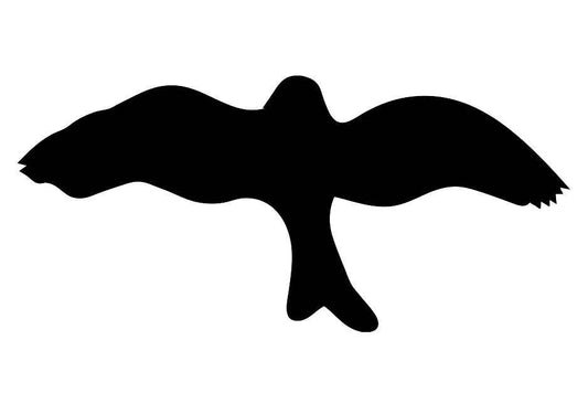 Bird protection sticker 60-100 cm LH-VOG-30-88, black color, made of weatherproof plastic
