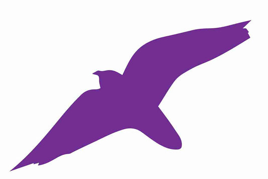Bird protection sticker 10-50 cm LH-VOG-40-34, purple color, made of weatherproof plastic