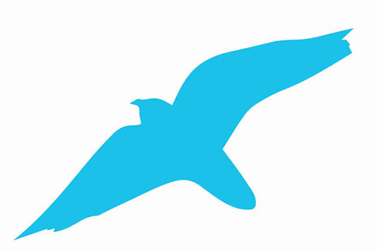Bird protection sticker 10-50 cm LH-VOG-40-50, light blue color, made of weatherproof plastic