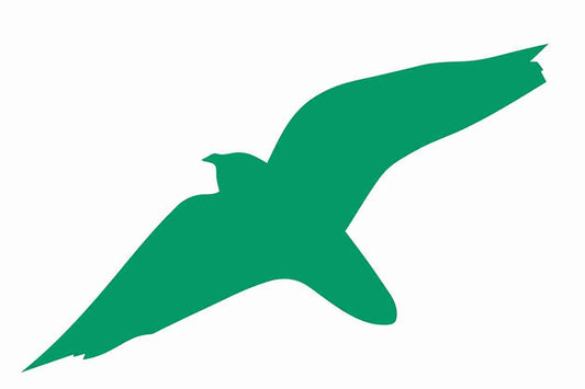 Bird protection sticker 10-50 cm LH-VOG-40-54, dark green color, made of weatherproof plastic