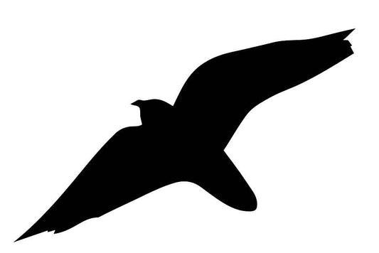 Bird protection sticker 60-100 cm LH-VOG-40-88, black color, made of weatherproof plastic