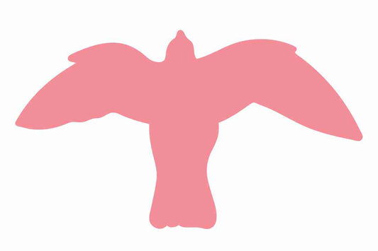 Bird protection sticker 10-50 cm LH-VOG-50-21, light pink color, made of weatherproof plastic