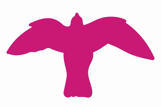 Bird protection sticker 10-50 cm LH-VOG-50-26, magenta color, made of weatherproof plastic