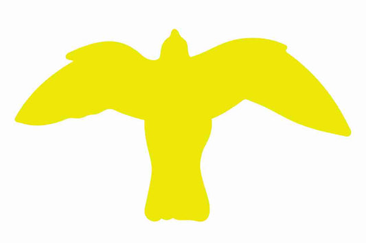 Bird protection sticker 60-100 cm LH-VOG-50-803, light yellow color, made of weatherproof plastic