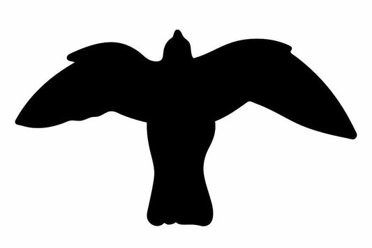 Bird protection sticker 10-50 cm LH-VOG-50-88, black color, made of weatherproof plastic