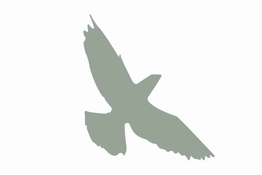 Bird protection sticker 10-50 cm LH-VOG-70-91, light gray color, made of weatherproof plastic