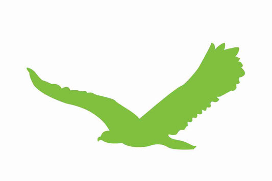 Bird protection sticker 60-100 cm LH-VOG-80-67, green color, made of weatherproof plastic