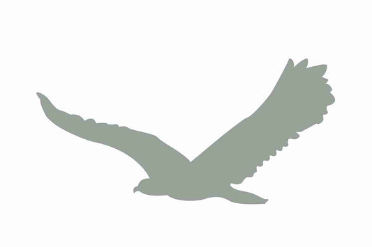 Bird protection sticker 60-100 cm LH-VOG-80-91, light gray color, made of weatherproof plastic