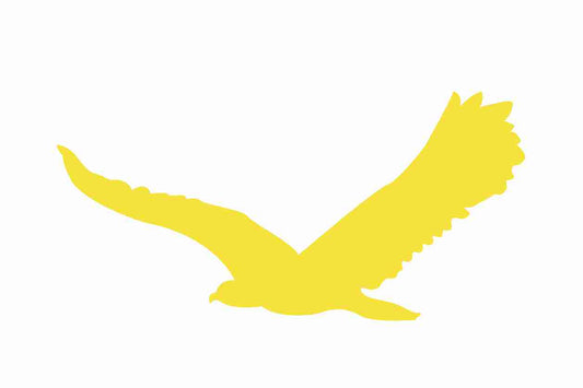 Bird protection sticker 10-50 cm LH-VOG-80-GOM, gold matt, made of weatherproof plastic