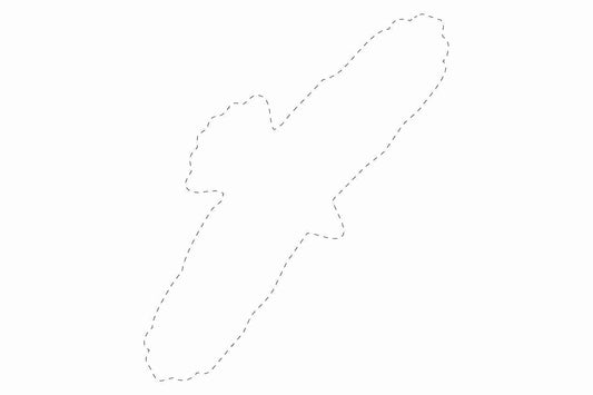 Bird protection sticker 60-100 cm LH-VOG-90-0, white color, made of weatherproof plastic