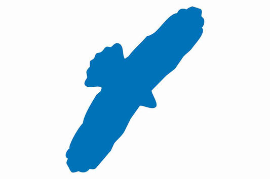 Bird protection sticker 10-50 cm LH-VOG-90-44, dark blue color, made of weatherproof plastic