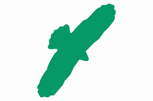 Bird protection sticker 10-50 cm LH-VOG-90-54, dark green color, made of weatherproof plastic