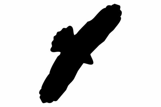 Bird protection sticker 10-50 cm LH-VOG-90-88, black color, made of weatherproof plastic