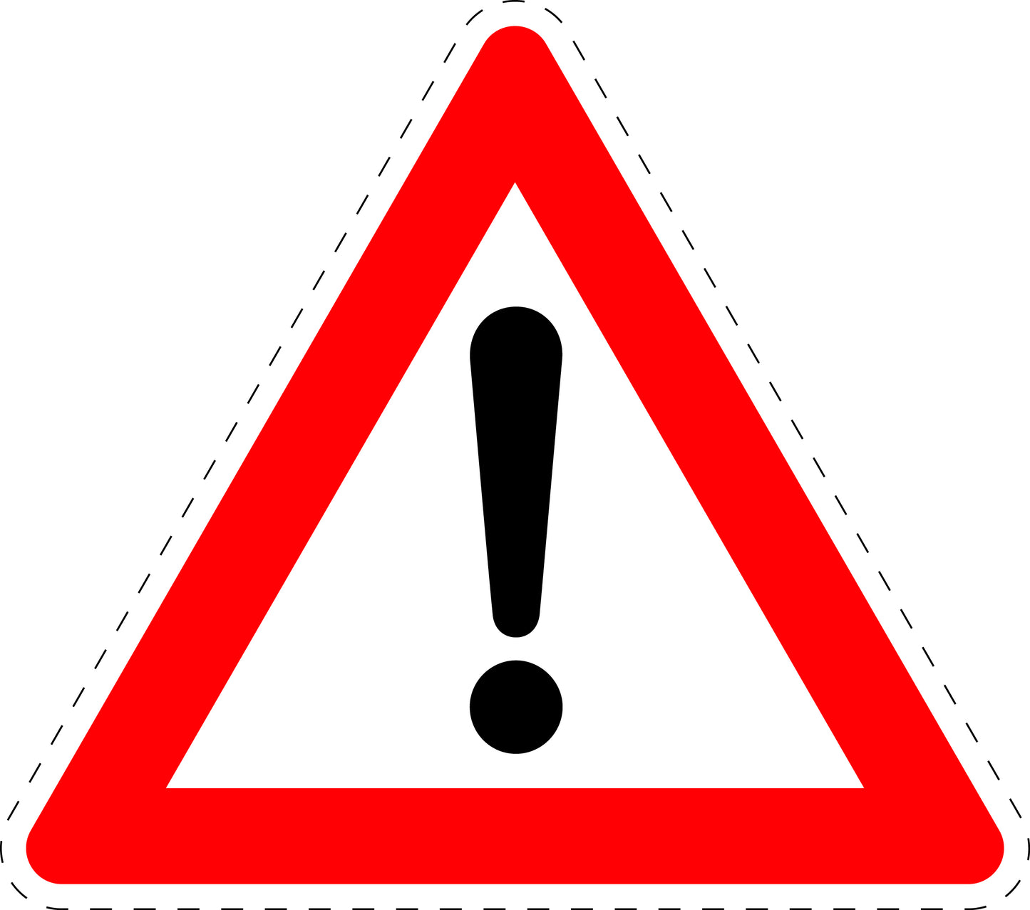 1 stuk traffic sign 'Hazard Zone' 20-70 cm LH-Verk-101