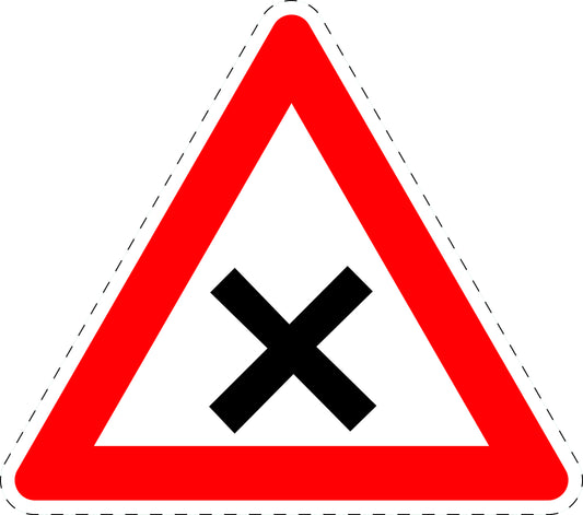 1 Stuk of traffic sign "Intersection or junction with priority from the right" 20–70 cm LH-Verk-102