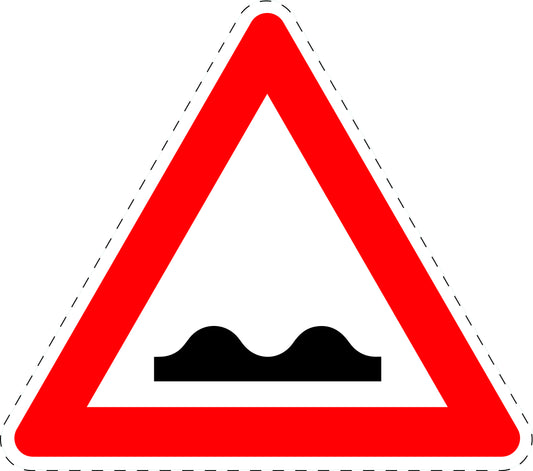 1 Stuk traffic sign "Uneven road surface" 20–70 cm LH-Verk-112