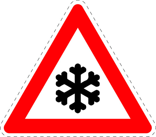 1 Stuk traffic sign "Warning snowflake" 20–70 cm LH-Verk-113
