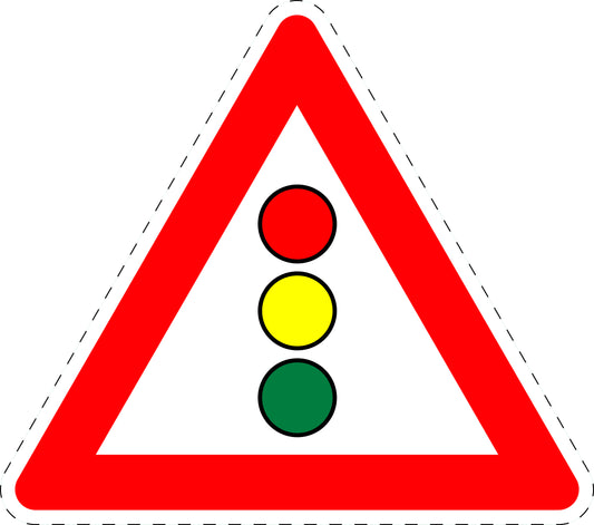 1 stuk traffic sign "Traffic light" 2-15 cm LH-Verk-131