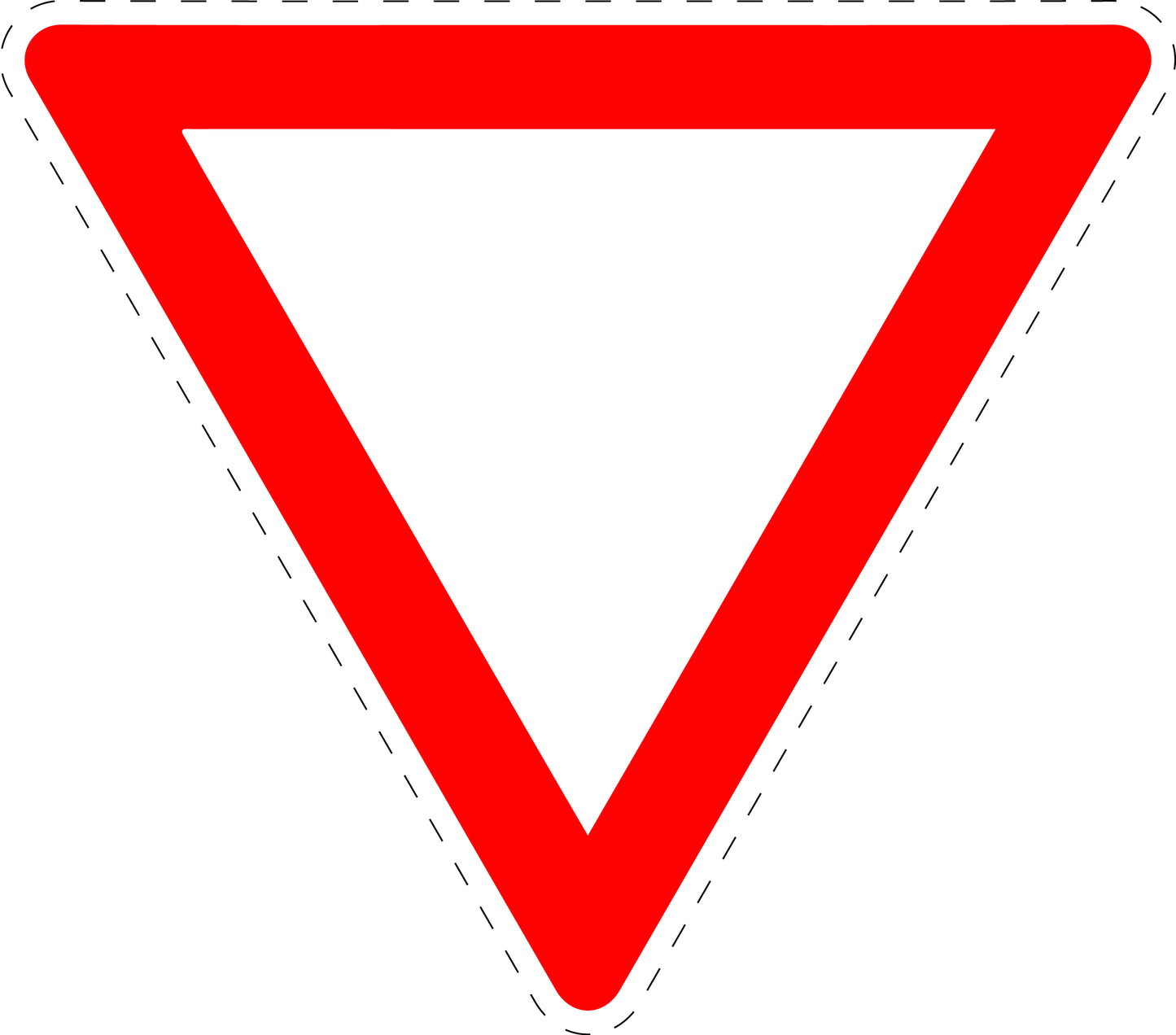 1 Stuk traffic sign "Yield!" 20-70 cm LH-Verk-205