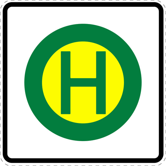 1 Stuk traffic sign "Bus stop for regular and school buses" 2-15 cm LH-Verk-224-51