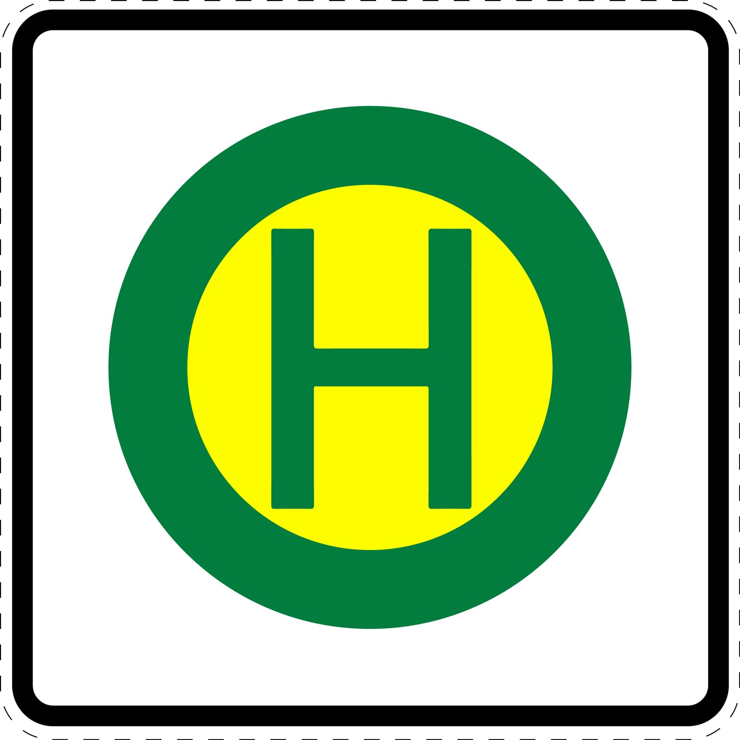 1 Stuk traffic sign "Bus stop for regular and school buses" 20-70 cm LH-Verk-224-51