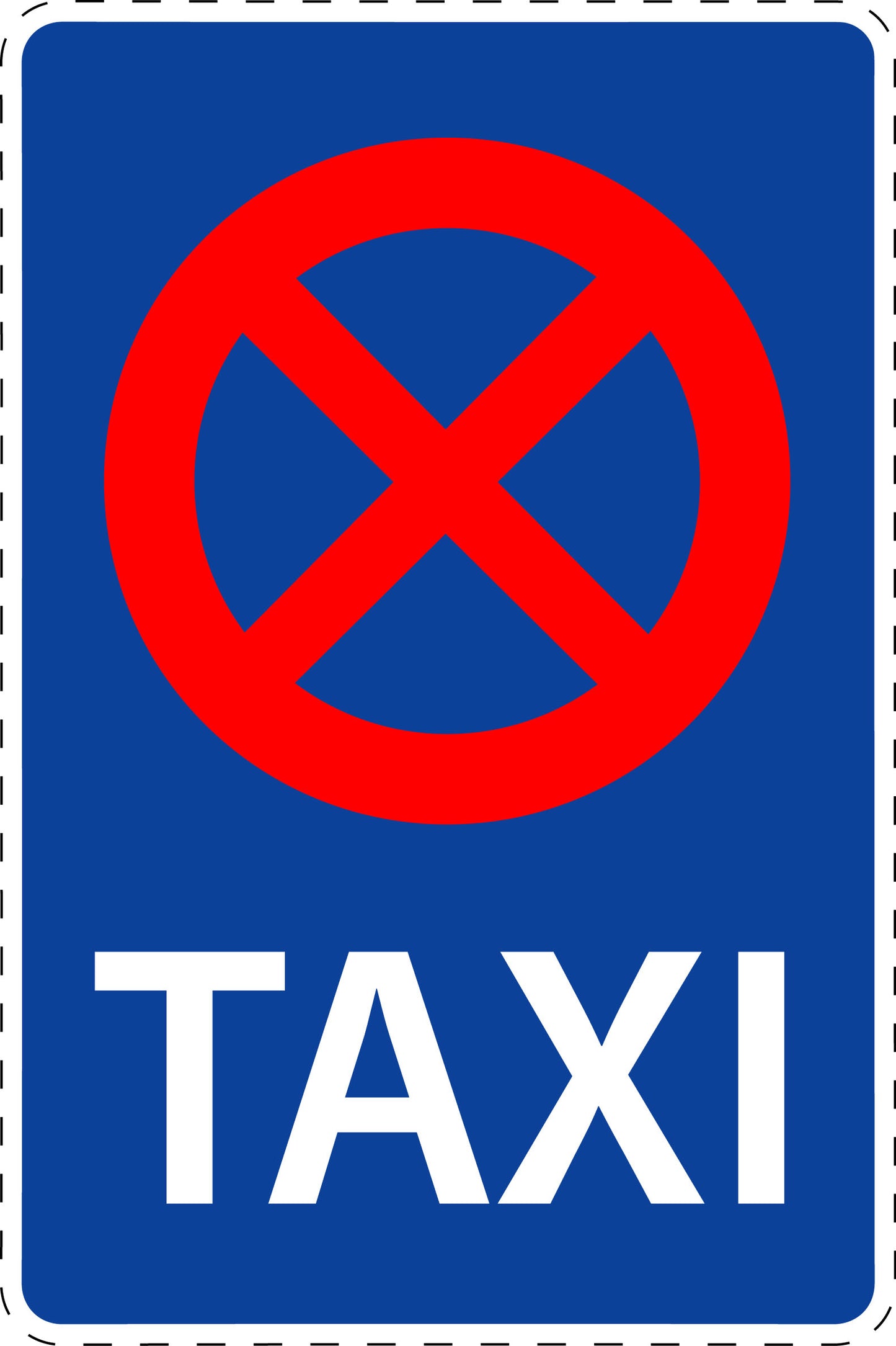 1 Stuk traffic sign "Taxi Stand" –2-15 cm – LH-Verk-229