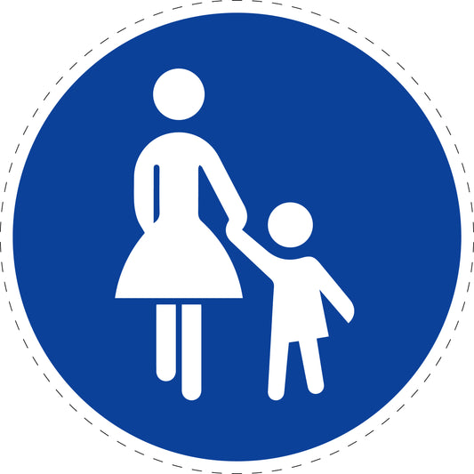 1 Stuk traffic sign "Pedestrian Path Only" –2-15 cm – LH-Verk-239