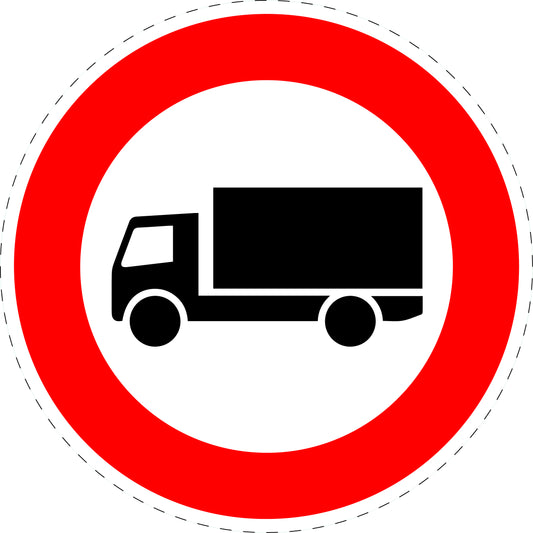 1 Stuk traffic sign "No Motor Vehicles over 3.5t (except cars and buses)" – 20-70 cm – LH-Verk-253