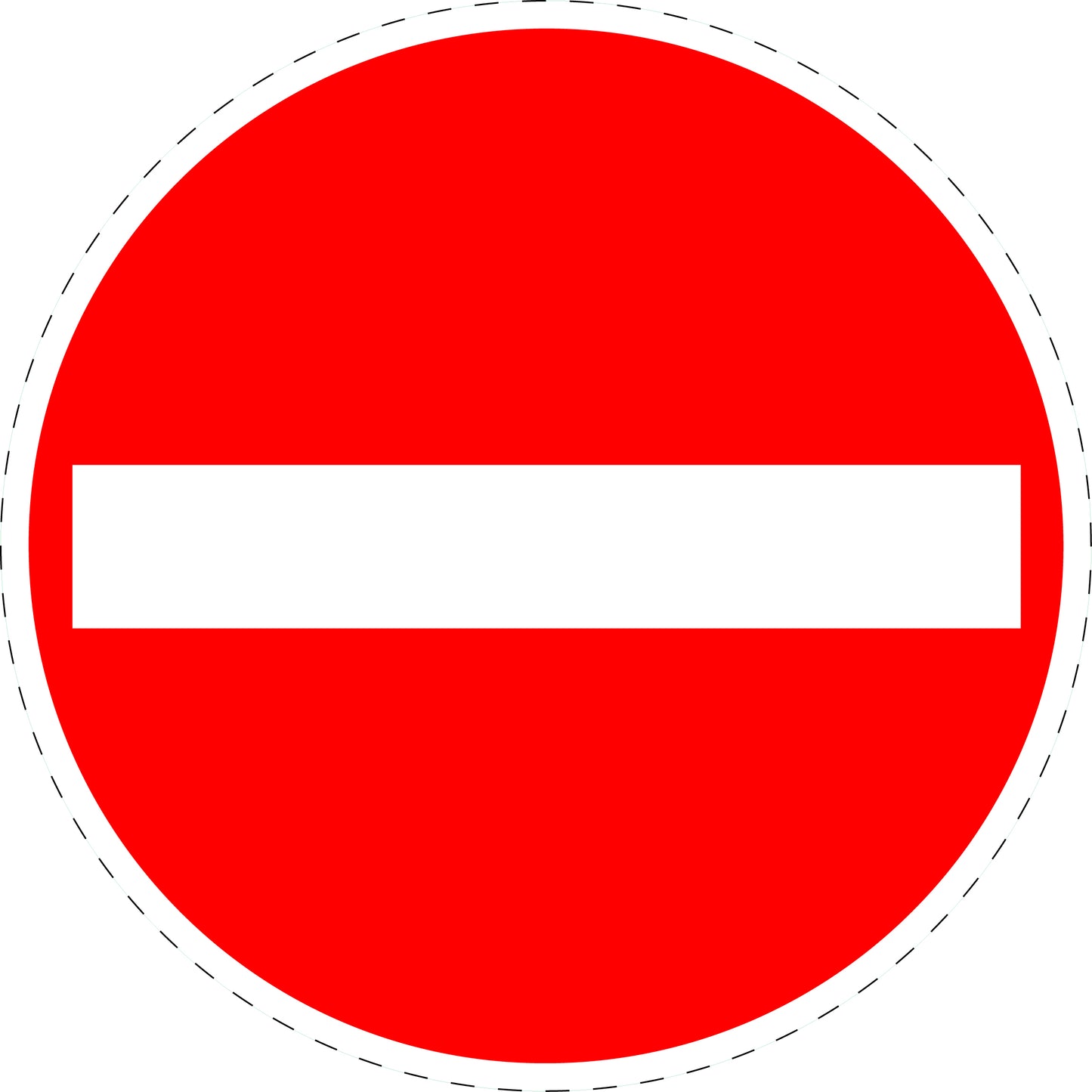 1 Stuk traffic sign "No entry!" – 20-70 cm – LH-Verk-267