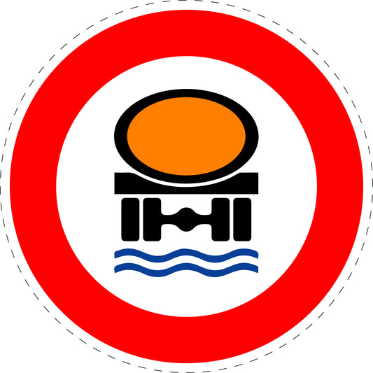 1 Stuk traffic sign "No vehicles with water-polluting cargo" – 2-15 cm – LH-Verk-269