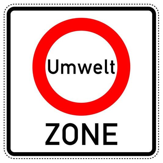 1 Stuk traffic sign "Start of low-emission zone (to reduce harmful air pollution)" – 20-70 cm – LH-Verk-270.1
