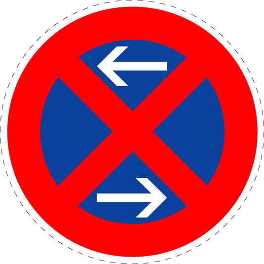1 Stuk of traffic sign  "No stopping" 20–70 cm LH-Verk-283-30