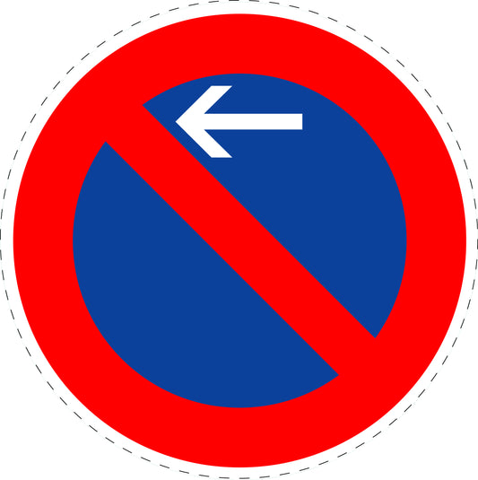 1 Stuk of traffic sign  "No stopping" 2-15 cm LH-Verk-286-10