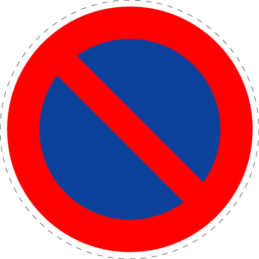 1 Stuk of traffic sign   "No stopping"  20–70 cm LH-Verk-286-50