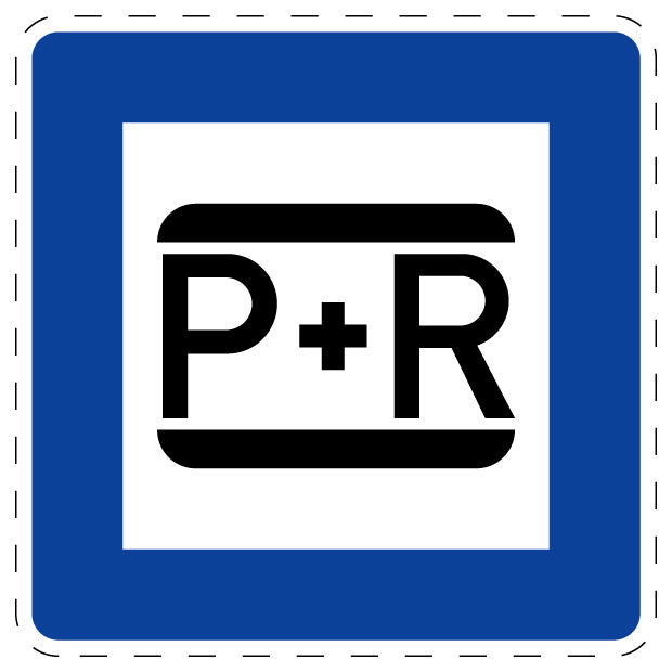 1 Stuk of traffic sign "Park and ride" 2-15 cm LH-Verk-316