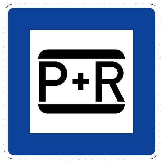 1 Stuk of traffic sign "Park and ride" 20–70 cm LH-Verk-316