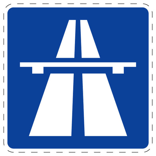 1 Stuk of traffic sign "Motorway" 20–70 cm LH-Verk-330