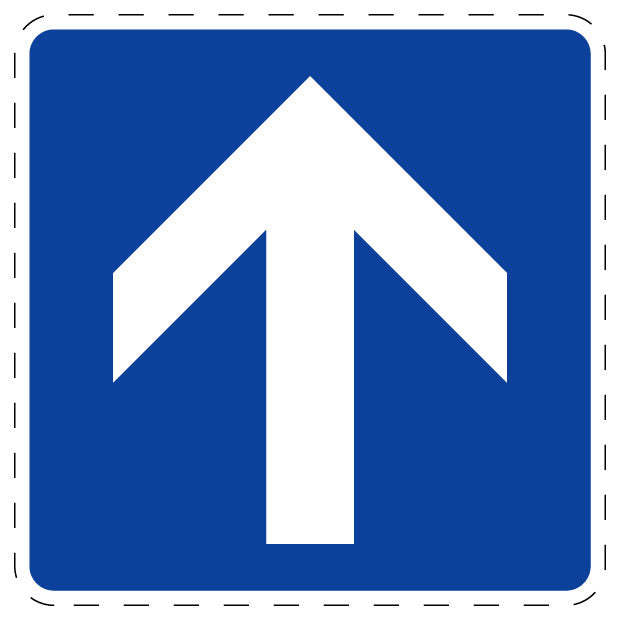 1 Stuk of traffic sign "One-Way Street" 20–70 cm LH-Verk-353