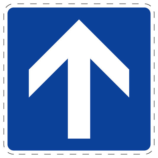 1 Stuk of traffic sign "One-Way Street" 20–70 cm LH-Verk-353