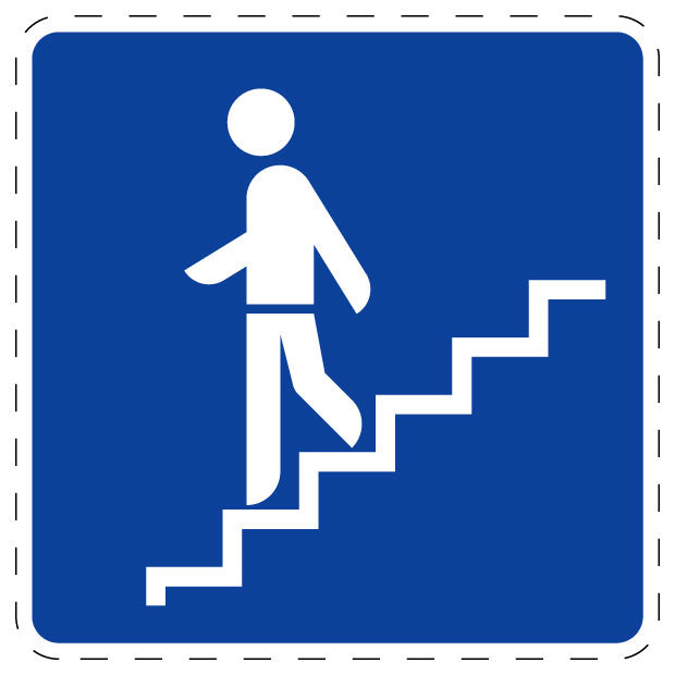 1 Stuk of traffic sign "Pedestrian Underpass" 2-15 cm LH-Verk-355-10