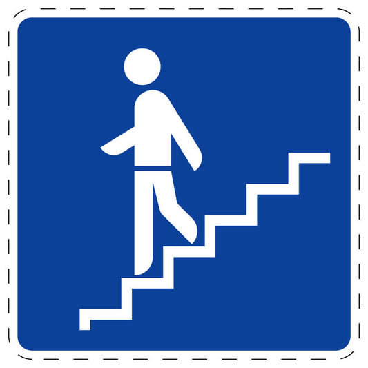 1 Stuk of traffic sign "Pedestrian Underpass" 2-15 cm LH-Verk-355-10