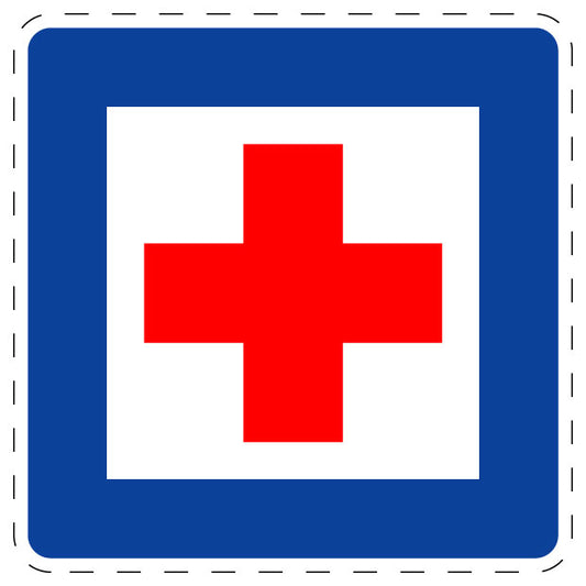 1 Stuk of traffic sign "First Aid" 20–70 cm LH-Verk-358