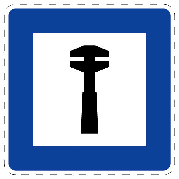 1 Stuk of traffic sign "Breakdown Assistance" 2-15 cm LH-Verk-359
